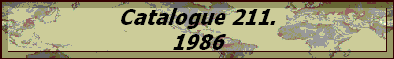 Catalogue 211.
1986