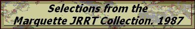 Selections from the
Marquette JRRT Collection. 1987
