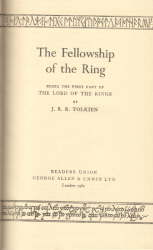The Readers Union Edition of The Lord of the Rings - Vol.1 - Title Page
