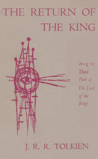 The Readers Union Edition of The Lord of the Rings - Dustwrapper Vol.3 - Upper Cover