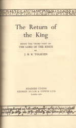 The Readers Union Edition of The Lord of the Rings - Vol.3 - Title Page
