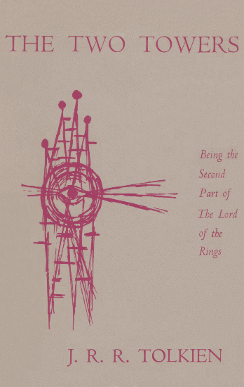 The Readers Union Edition of The Lord of the Rings - Dustwrapper Vol.2 - Upper Cover