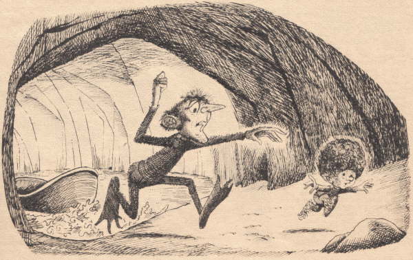 Gollum In Pursuit Of Bilbo