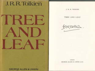 Tree and Leaf. Allen & Unwin. 1971. HB