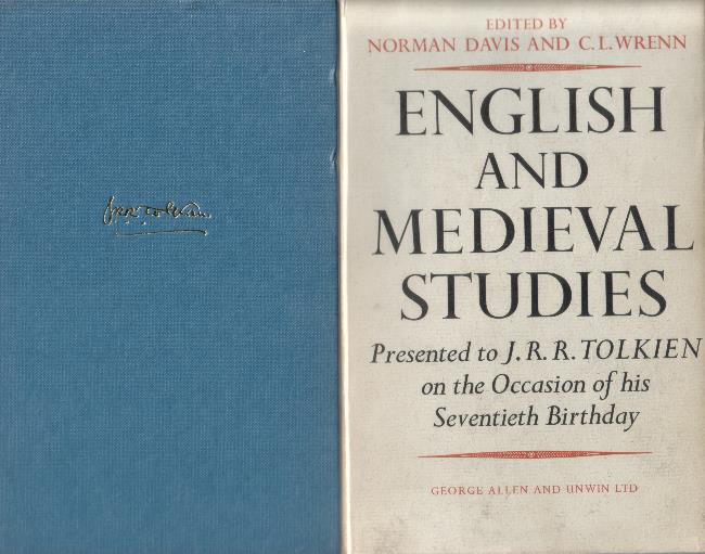 English and Medieval Studies.Allen & Unwin. 1962. 