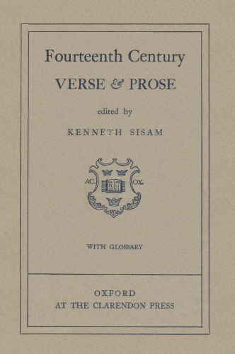 Fourteenth Century Verse & Prose. 1921