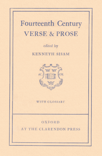 Fourteenth Century Verse & Prose. 1970