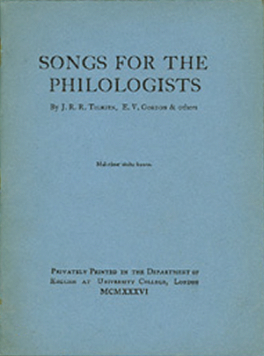 Songs for the Philologists. 1936