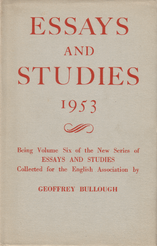 Essays and Studies 1953