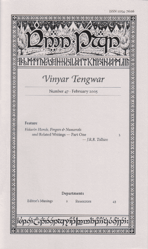 Vinyar Tengwar 47. February 2005