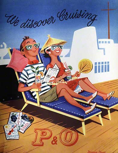 P&O - We Discover Cruising advert - c.1955