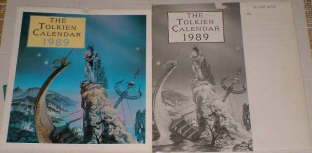 The Tolkien Calendar 1989. Issued in a card mailing envelope.