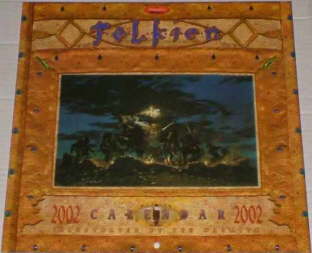 Tolkien Calendar 2002. Issued shrink-wrapped.