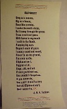 Oliphaunt. 1984. Flat sheet.