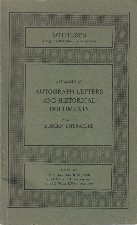 Autograph Letters and Historical Documents. 1978. Auction catalogue.