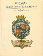 Valuable Printed Books and Manuscripts. 1988. Auction catalogue.