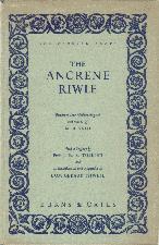 Ancrene Riwle. 1955. Hardback in dustwrapper.