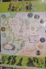 Map of Middle-earth. 1970. Poster.
