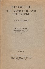 Beowulf: The Monsters and the Critics. 1960. Booklet.