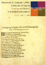 Manuscripts & Autograph Letters. 2006. Auction catalogue.
