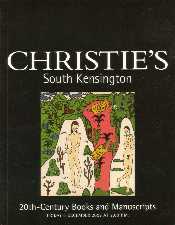 20th-Century Books and Manuscripts. 2002. Auction catalogue.