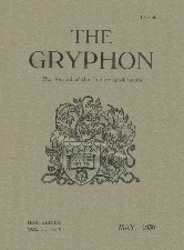 Gryphon. 1925. Magazine.
