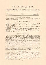 Bulletin of the Modern Humanities Research Association. 1923. Magazine.