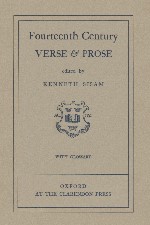 Fourteenth Century Verse & Prose. 1921. Hardback in dustwrapper.
