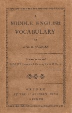 Middle English Vocabulary. 1922. Paperback.