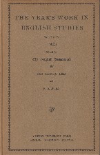 Year's Work in English Studies 1923. Hardback.