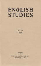 English Studies. 1947. Reprint. Paperback journal.