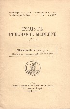 Middle English �Losenger�. 1953. Offprint in card wrappers.