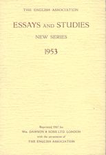 Essays and Studies 1953. Reprint. Paperback journal