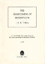 Homecoming of Beorhtnoth. 1991. Booklet with card wrappers