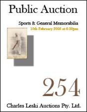 Sport & General Memorabilia. 2005. Auction catalogue.