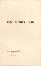 Reeve�s Tale. 1939. Booklet.