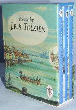 Poems by J.R.R. Tolkien. 1993. Miniature hardbacks. Issued in a slipcase.