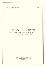 Manuscripts and Autograph Letters. 2004. Dealer�s catalogue.
