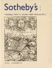 Valuable Printed Books and Manuscripts. 2001. Auction catalogue.