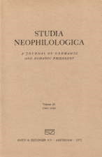 Studia Neophilologica. 1948 Reprint. Paperback journal