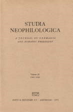 Studia Neophilologica. 1948 Reprint. Paperback journal.