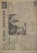 Sunday Telegraph. 1963. Newspaper.