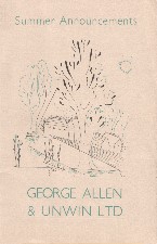 George Allen & Unwin - Summer Announcements 1937