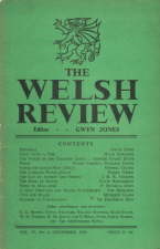 Welsh Review. 1945. Magazine