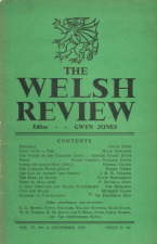 Welsh Review. 1945. Magazine.