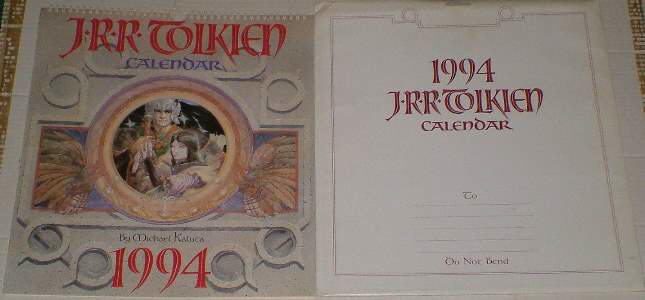 1994 J.R.R. Tolkien Calendar