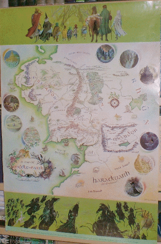 Map of Middle-earth. 1970