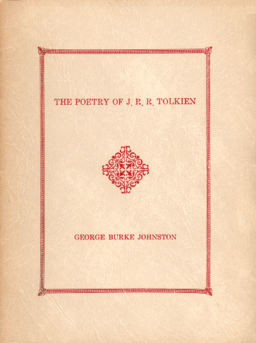 Poetry of J.R.R. Tolkien. 1968