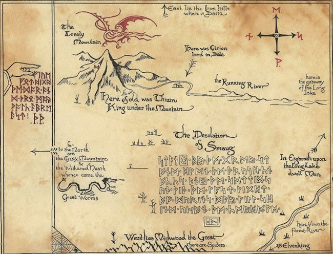 'Thror's Map' by J.R.R. Tolkien