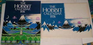 The Hobbit Calendar 1976. Issued in a card mailing envelope
